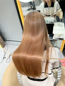 【ブリーチ毛だからと諦めてた方必見‼️】ブリーチ縮毛矯正(酸性ストレート)+最高級TOKIOトリートメント