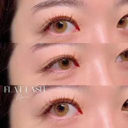 《minimo限定》フラットラッシュ160本までの付け放題【フラットマットラッシュ,ブラウンエクステ】