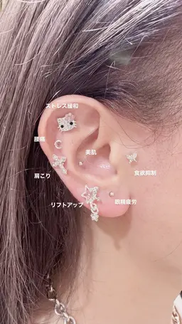 大人気!耳つぼジュエリー🎀付け放題!!