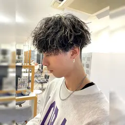 メンズカット＋ハイライトカラー