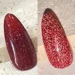 【フラッシュラメ】単色キラキラ✨赤ワンカラー❤️❄フィルイン