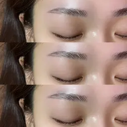 【毛流れ矯正・眉癖改善】ハリウッドブロウリフト(間引き・カット・メイク仕上げ)