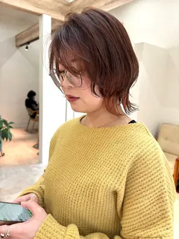 👒カット×イルミナカラー × イヤリングカラー × 3stepトリートメント👒