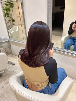 【🧡1,2月限定"40%off‼︎】似合わせcut＋ダメージレスカラー＋柔らかい縮毛矯正🪡