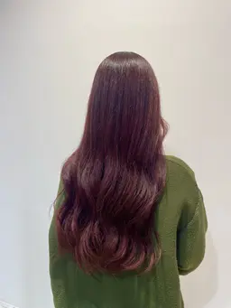 ブリーチなしワンカラー❤️💄胸から下のロング料金