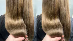 《U24》(学生応援クーポン)当日限定ブリーチなし似合わせ艶のあるワンカラー✨はちみつSP付き✨