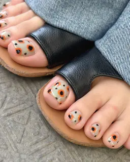 (オフ込み)フット👣ジェルネイル