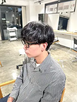 【Men's限定】💫骨格補正メンズカット➕ニュアンスパーマorシャドウパーマ➕ダメージ補修トリートメント✂︎