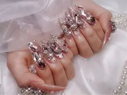 10本チップ・アート&パーツやり放題✨【オフあり】ロングネイル