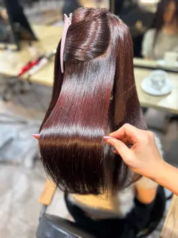 【12/26まで！】ダメージレス縮毛矯正➕透明感カラー🥣🫧 ➕3cm以上カット込み