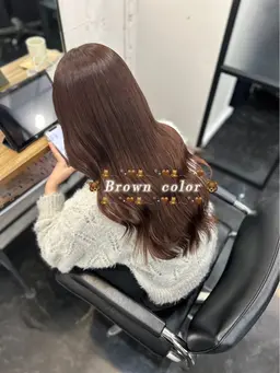 🍂ブリーチなしダブルカラー🍂　　　　　　　　　　　　　　アッシュブラウン🤎＋1step tr
