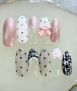 [ハンド]♡オフあり♡🎀リボンサンプルネイル🎀