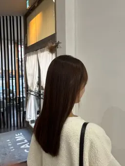 ブリーチでもできる👍うる艶酸性ストレート🌟