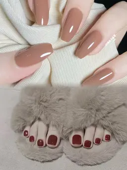 💫冬限定🩵ハンドワンカラー＋フットワンカラー❣️ソフト付け替えオフ代無料