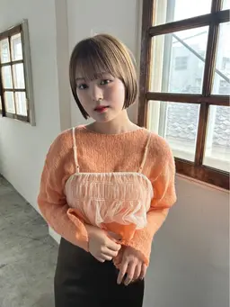 BOB cut‪✂︎‬前髪cut