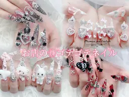 🉐(10本チップ長さ出し)パーツ付け放題15980円->13980円