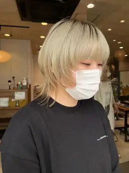 【ブリーチ ダブルカラー】 ブリーチ＋オンカラー ¥14300