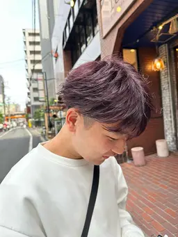 【色持ちUP】men'sカット＋ケアカラー(白髪染めOK)