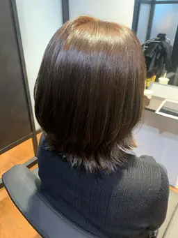 似合わせカット＋透明感ワンカラー(全体)