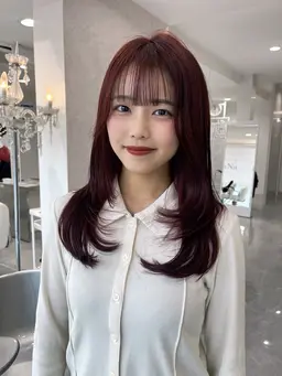 💛ྀི前髪カット➕ワンカラー💛ྀི(シャンプー・ブロー別途)