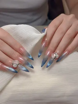 【長さだし10本】🔥🧲マグネットフレンチ+パーツ2個付き