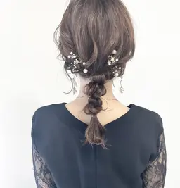 お呼ばれヘアセット🧸🤎