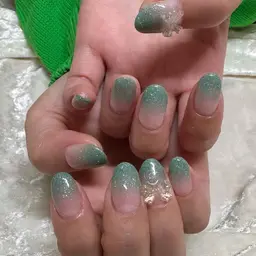 《オフ有》ワンカラーorラメグラデーション🎀