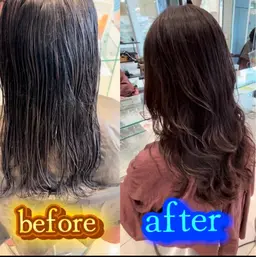髪質改善コテ巻きパーマ+カット+TOKIOトリートメント