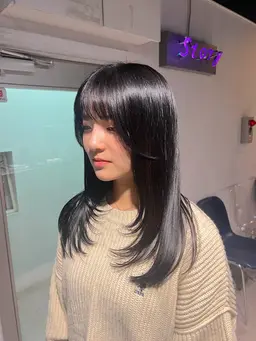 【💖🐩学生限定🐩💖】韓国ブラックカラー＆theaterオリジナルトリートメント炭酸スパ