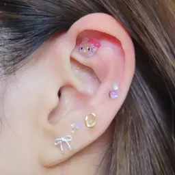 痛くならない耳つぼジュエリー8粒(両耳)