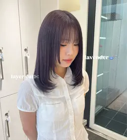 【 似合わせカット‪✂︎‬♡ 】+ 【 ワンカラー🩵🫧 】