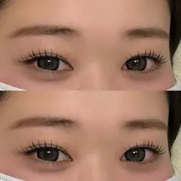 【ミニモ限定　winter sale❄️🩵】LEDフラットラッシュ120本➕コーティング（オフあり）