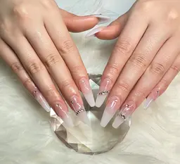 裸の爪OFFなしスカルプ10本長さだしベイビーブーマ練習モデル様