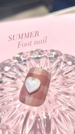 パーツ２個無料✨【持ち込みOK】フット🦶親指だけアートor色変更(オフなし)