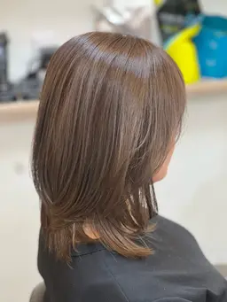 【垢抜けカラー】透明感×ツヤ感｜柔らか質感｜カット＋カラー＋TR_¥5,500