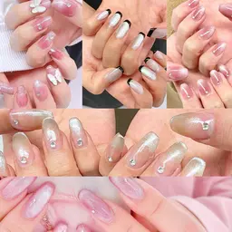 🫧ハンドジェルネイル🫧キラキラ上品なマグネットネイル🫧オフ無料