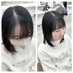 ✨SNSで話題✨前髪の割れ解消クロスパーマ+前髪カット✂️
