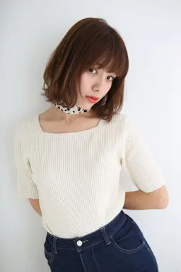 前髪ストレートパーマ