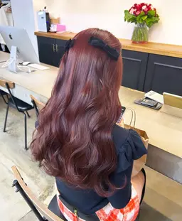 ⌇❣️U24ミニモ学割クーポン❣️⌇ブリーチなしダブルカラー＋前髪カット+ケアトリートメント