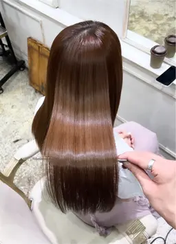 【🧡ダメージ最小限🧡】ブリーチなしWカラー＋カット＋TOKIO 3step トリートメント