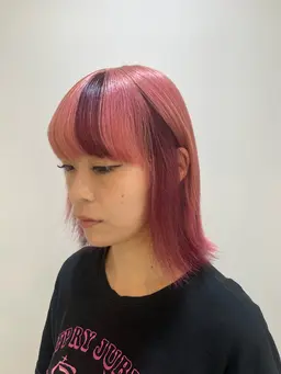 【💄周りに差をつけるデザインへ💄】リタッチブリーチ1回×特殊デザインカラー