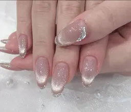 チップ長さだし10本マグネットワンカラー/マグネットフレンチ/マグネットグラデーション