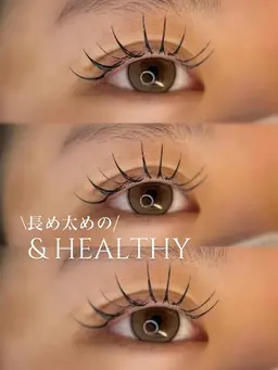 2/10限定【マツエク×マツパ】&Healthy(アンドヘルシー)フラットラッシュ100〜120本⭐︎束間仕上げ💖💫