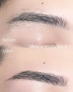 ✩︎⡱【メンズアイブロウ】（カット+wax +メイク）✩︎⡱＊間引き（+1.000）追加可能です✨️