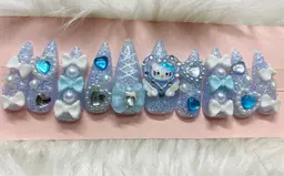 【150分 取り外しチップ】3dやり放題 ♪成人式等15000円 ★Nail Tip&3d Design