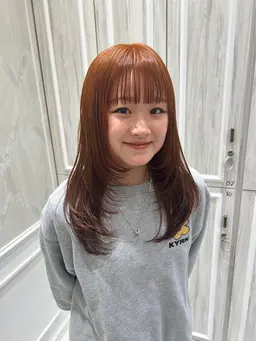 【モデル様】ブリーチ込みハイライト¥4000円