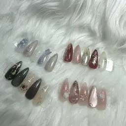 成人式ネイル フルデザイン