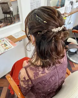【結婚式お呼ばれ】ヘアセット。