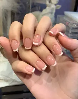 【Jr.ネイリスト】自爪カラ一 フレンチ	💕オフ	込み!🍓