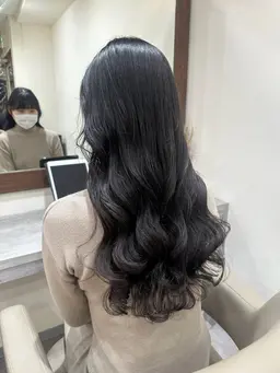 韓国風コテ巻きパーマ＋骨格矯正カット